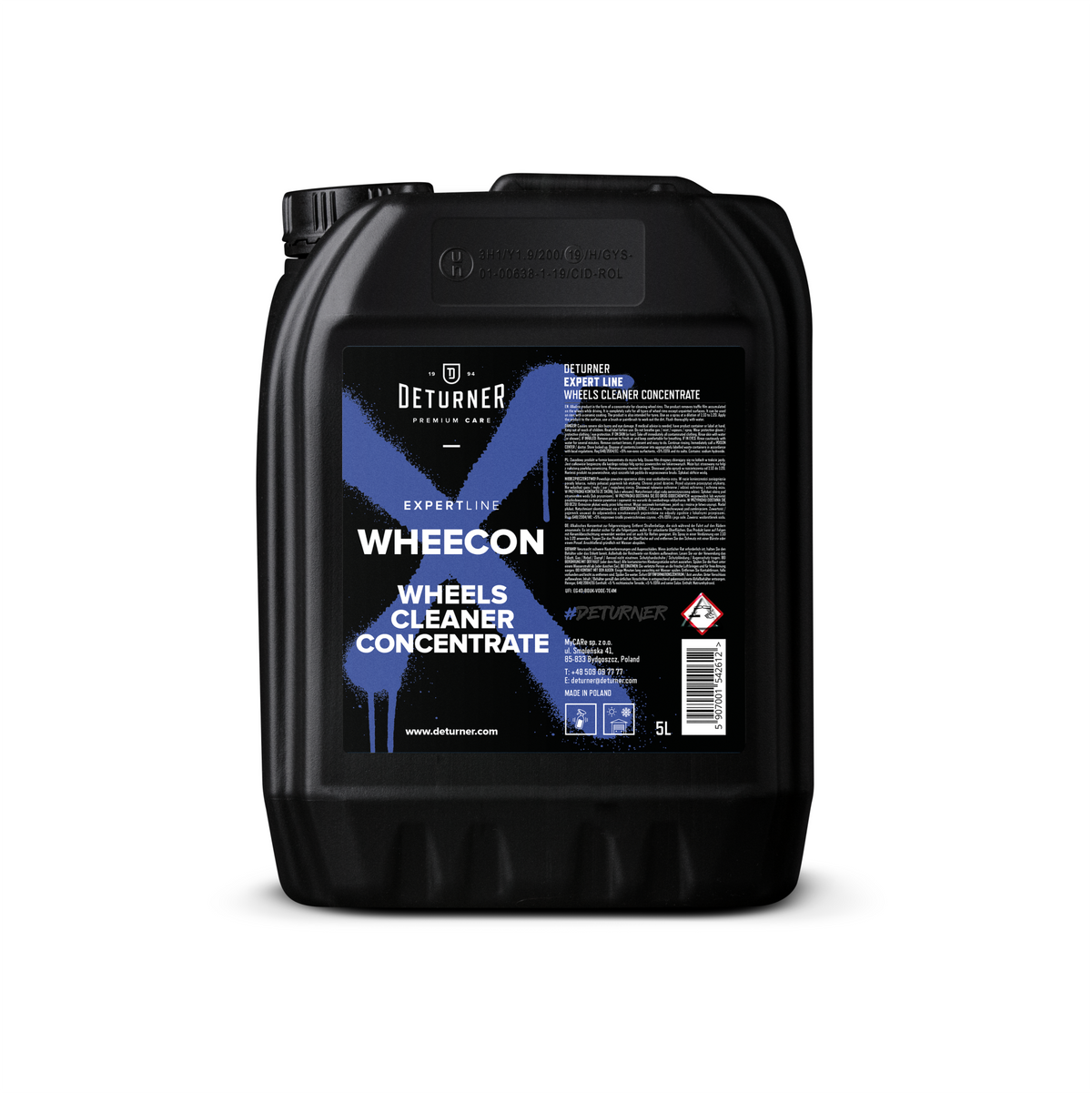 DETURNER WHEECON Wheels Cleaner Concentrate  - Środek do czyszczenia felg i opon 5L